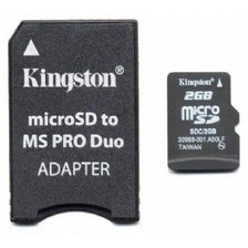 8 Gb MicroSD Kingston + MS Pro Duo Adapter